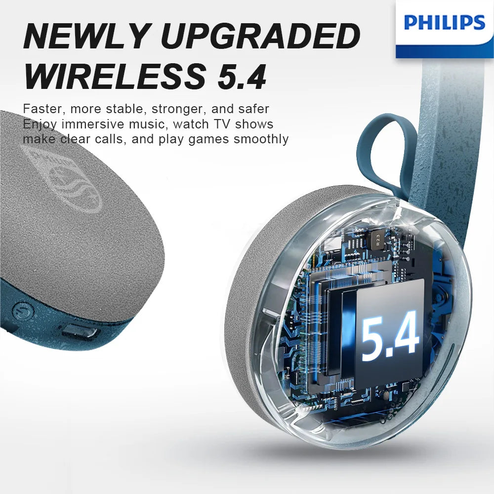 PHILIPS TAH2000 Over-ear Bluetooth Headphones Feature a Simple And Adjustable Design,And The Ear Pads Fit The Ears More Closely